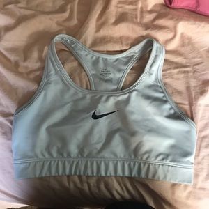 White Nike sports bra